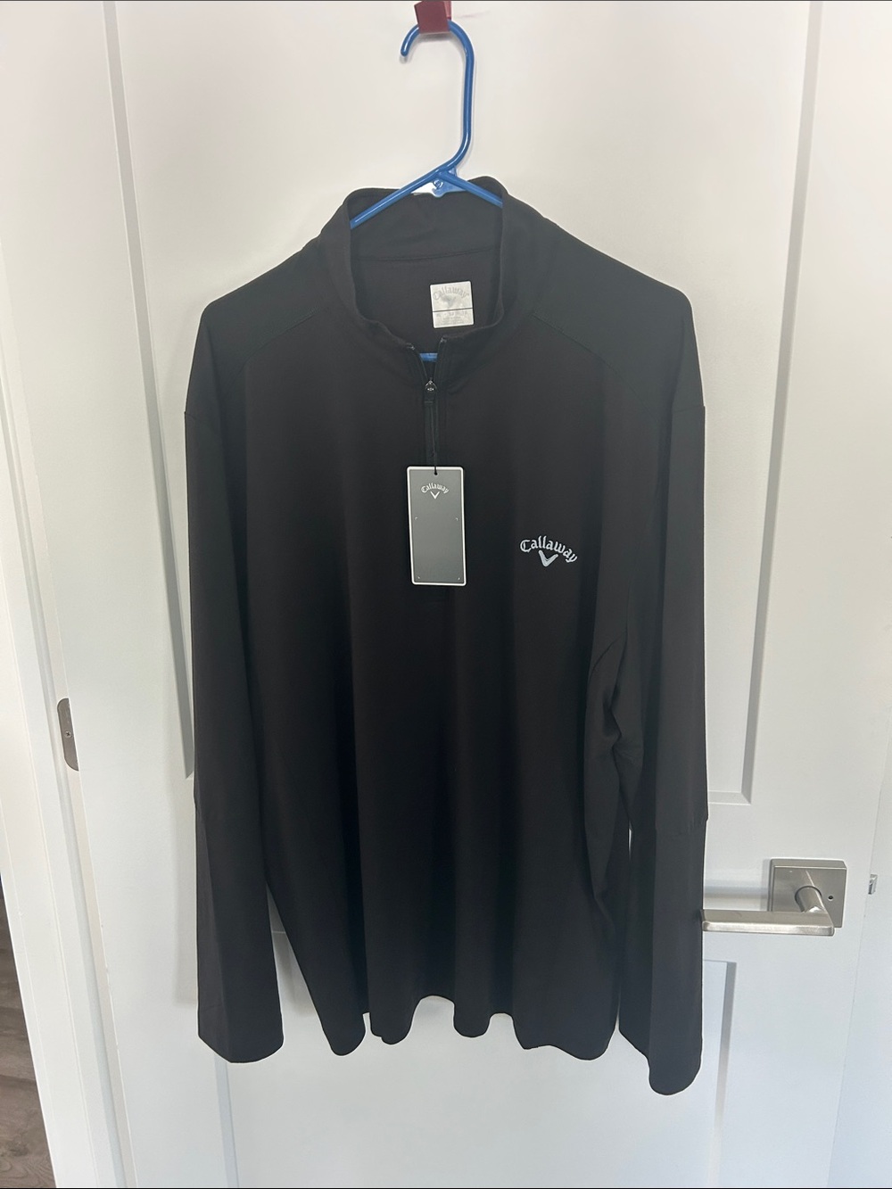 Callaway Black Long-Sleeve Half-Zip Golf Pullover XL
